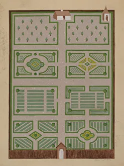 Birds Eye View Gallery: West India Companys Garden, c. 1936. Creator: Helen Miller