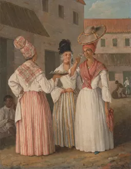 A West Indian Flower Girl and Two other Free Women of Color, ca. 1769