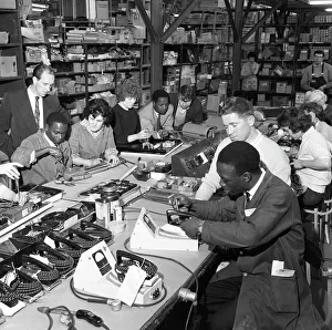 West Indian Prints: West Indian workers at the GEC, Swinton, South Yorkshire, 1962. Artist: Michael Walters