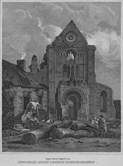 The West Front of Jedburgh Abbey Church Roxburghshire, 1814. Artist: John Greig