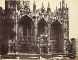 West Front - Peterboro, 1856. Creator: Alfred Capel-Cure