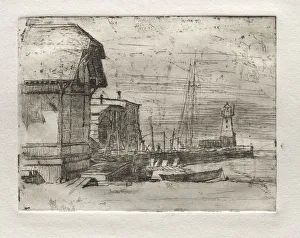 Otto H Bacher American Prints: West Pier, 1878. Creator: Otto H. Bacher (American, 1856-1909)