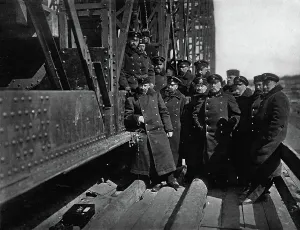Rail Transport Prints: West-Siberian Railroad. Bridge Across the Ob River