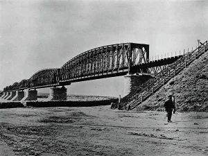 Rail Transport Prints: West Siberian Railroad. Bridge Over the Ob River