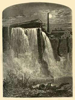 West Side, Upper Falls of the Genesee, 1874. Creator: W.H. Morse