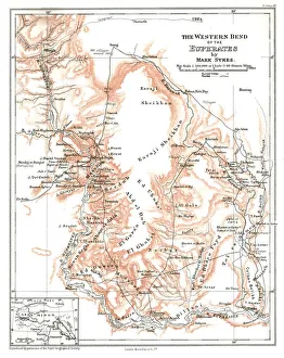 Sykes Tatton Benvenuto Mark Prints: The Western Bend of the Euphrates, c1915. Creator: Mark Sykes