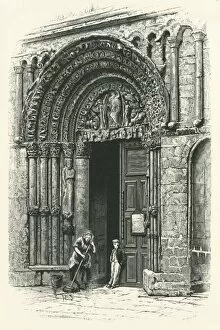 Co Cassell Petter Galpin Gallery: The Western Doorway, Rochester Cathedral, c1870