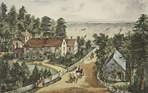 The Western Farmers Home, pub. 1871, Currier & Ives (Colour Lithograph) The Western Farmers Home, pub. 1871, Currier & Ives (Colour Lithograph)
