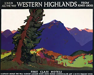Western Highlands - First Class Hotels - British Poster, c1926. Artist: Andrew Johnson