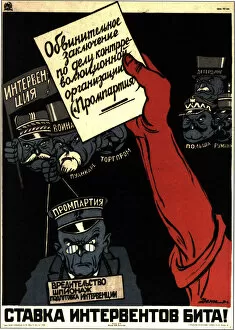 Images Dated 8th March 2011: The Western imperialists rate has been stroked!, poster, 1931