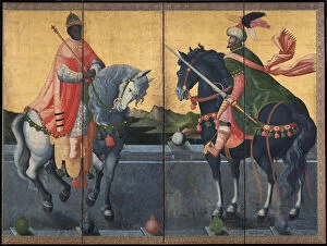 Byobu Gallery: Western Kings on Horseback, First third of 17th cen.. Artist: Anonymous