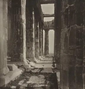 William James Stillman Prints: Western Portico of the Parthenon, 1882. Creator: William James Stillman (American