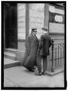Telegraph Company Prints: Western Union Office, between 1913 and 1917