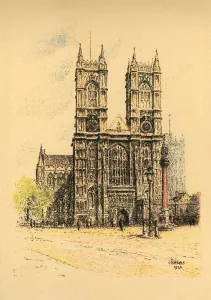Hayes Prints: Westminster Abbey, 1924. Creator: L A Hayes