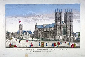 Westminster Abbey and St Margarets Church, London, c1755