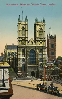 Westminster Abbey and Victoria Tower, London, c1930
