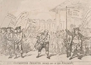 Covent Garden Prints: The Westminster Deserter Drum d Out of The Regiment, May 18, 1784. May 18, 1784