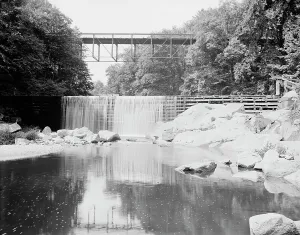 Vermont Prints: Westminster High Bridge, Bellows Falls, Vt. c1907. Creator: Unknown