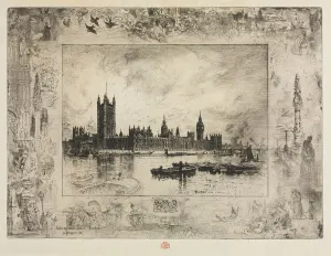 Westminster Place, 1884. Creator: Felix Hilaire Buhot (French, 1847-1898)
