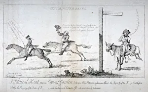Isaac Cruikshank Prints: Westminster Races... 1784. Artist: Isaac Cruikshank