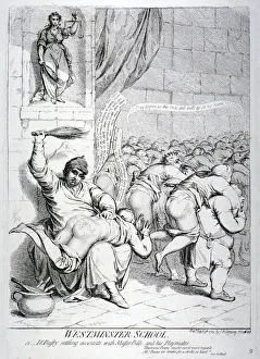 Punishment Prints: Westminster School, or Dr Busby settling accounts with Master Billy and his Playmates