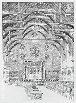 Great Hall Prints: The Westminster Schoolroom, Formerly The Abbots Dormitory, c1897. Artist: William Patten