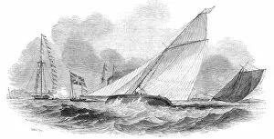 Weston-super-Mare Regatta, the Champion winning - drawn by Condy, 1845. Creator: Smyth