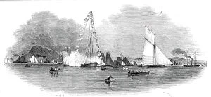 Yachting Collection: Weston-super-Mare Regatta, from the sea - drawn by Condy, 1845. Creator: Smyth