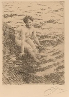 Wet, 1911. Creator: Anders Leonard Zorn