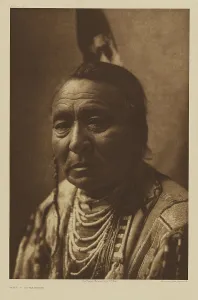 Beads Prints: Wet-Apsaroke, 1908. Creator: Edward Sheriff Curtis