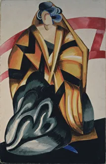 Stage Design Collection: Wet-nurse. Costume design for the play Romeo and Juliet by W. Shakespeare, 1921. Artist: Exter