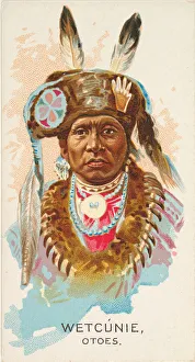 Otoe Prints: Wetcunie, Otoes, from the American Indian Chiefs series (N2) for Allen &amp