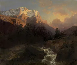 The Wetterhorn, mid-19th century. Creator: Alexandre Calame