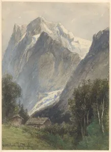 Wetterhorn in Switzerland, 1838-1915. Creator: Johannes Gysbert Vogel