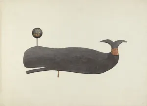 Whale Collection: Whale Weather Vane, c. 1938. Creator: Marian Page