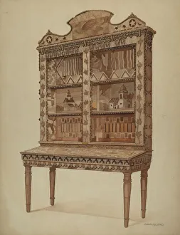 Whalebone Cabinet, c. 1937. Creator: Augustine Haugland
