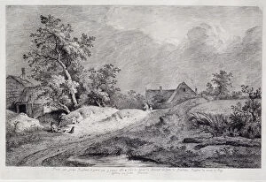Boissieu Gallery: Wheat Field, 1772. Artist: Boissieu, Jean-Jacques, de (1736-1810)