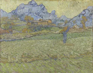 1889 Gallery: Wheat fields in a mountainous landscape, 1889