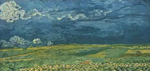 Stormy Prints: Wheatfields under Thunderclouds, July 1890, (1947). Creator: Vincent van Gogh