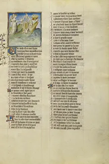 Blindfold Prints: The Wheel of Fortune; Roman de la Rose, about 1405. Creator: Unknown