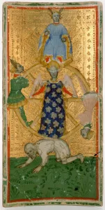 Bembo Gallery: Wheel Of Fortune. Tarot card