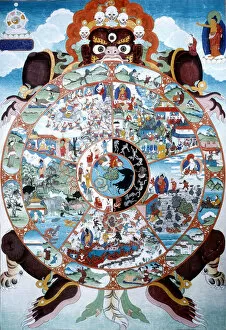 Thangka Collection: The Wheel of Life, Tibet, 19th-20th century