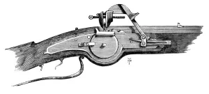 Trigger Prints: Wheel lock mechanism, from the Tower of London, c17th century, (c1880)