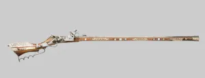 Wheellock Birding Rifle (Tschinke), Teschen, 1630. Creator: Unknown