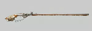 Wheellock Birding Rifle (Tschinke), Silesia, 1650/60. Creator: Unknown