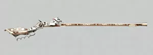 Wheellock Birding Rifle (Tschinke), Teschen, 1640 / 60. Creator: Unknown