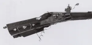 Wheellock Rifle, Austria, c. 1720. Creator: Johan Carl Öfner Wheellock Rifle, Austria, c. 1720. Creator: Johan Carl Öfner