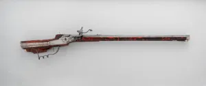 Tortoiseshell Prints: Wheellock Sporting Rifle, German, Augsburg, dated 1658. Creator: Martin Kammerer