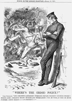 Wheres The (Irish) Police?, 1870. Artist: Joseph Swain