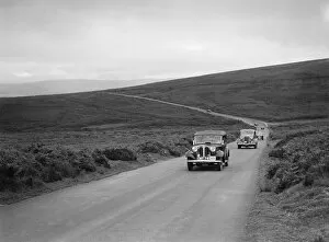 Alan Gallery: AS Whiddingtons Frazer-Nash BMW ahead of RE Wrights Ford V8 at the MCC Torquay Rally, July 1937